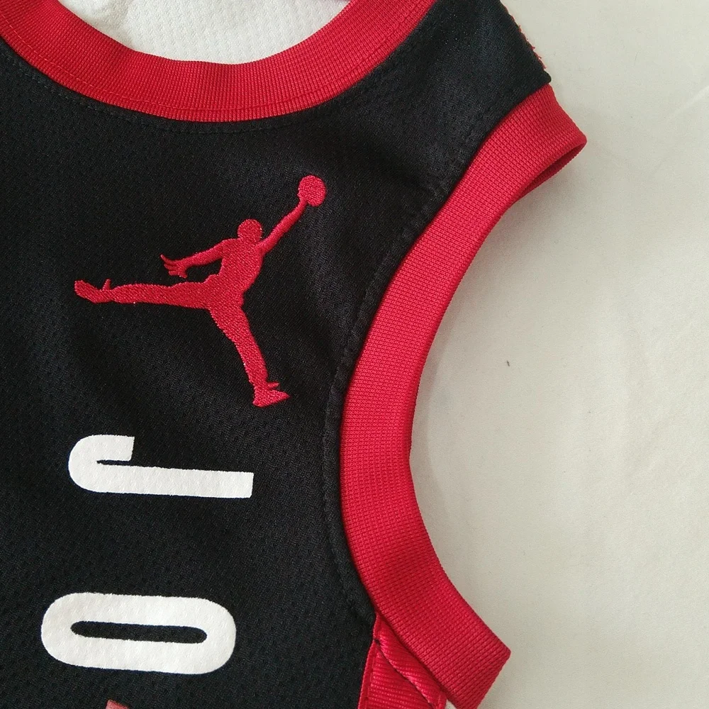JORDAN A I R - black , red ,& white boys matching active, sports sets size 4 . - Picture 3 of 14